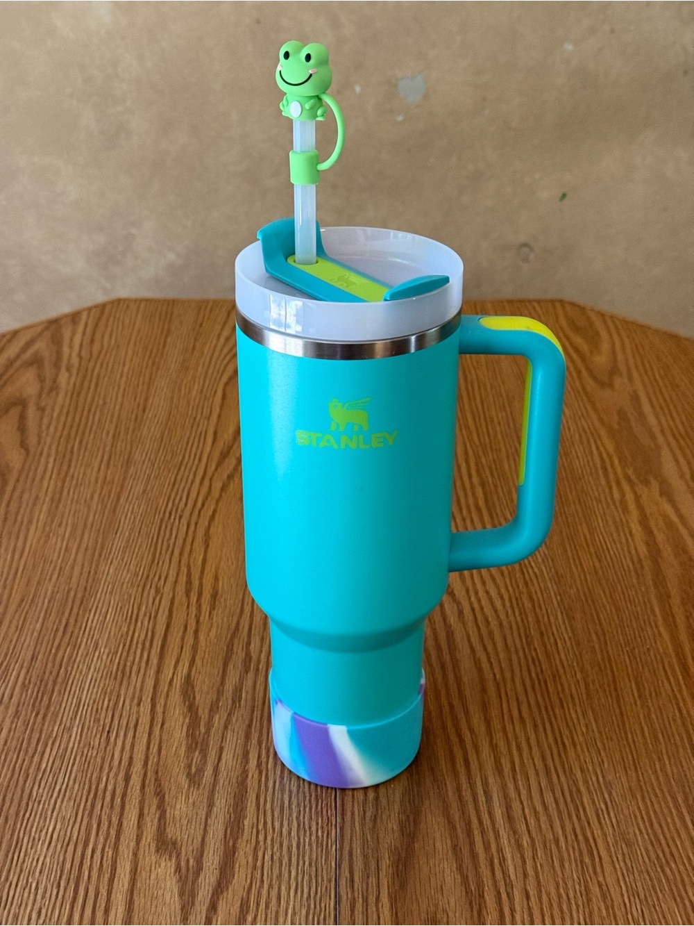 Stanley Teal Travel Mug with Handle and Lid, 40 oz